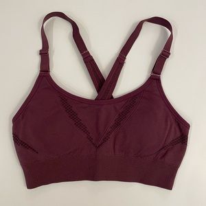 All-in motion maroon/pomegranate color sports bra